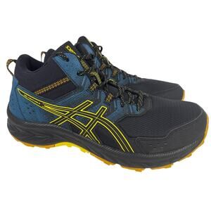 ASICS Gel Venture 9 MT Running Trail Men's 11.5D  'Black Golden Yellow' 1011B487